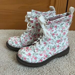 Arizona Jeans Floral Combat Boots
